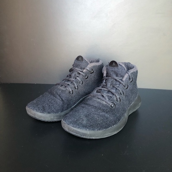 Allbirds Wool Runner-up Mizzles High Top Wool Sneakers Charcoal Black Women’s 8 - Picture 2 of 9